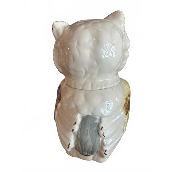 Vintage Ceramic Winking Owl cookie jar- RARE Shawnee Pottery - Picture 3 of 8